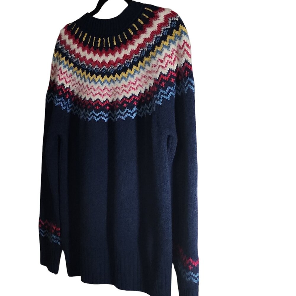 Women’s Style & Co, PL (Petite), Industrial Blue Sweater, Fairisle Sweaters